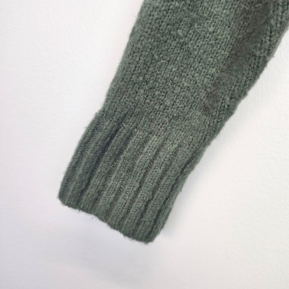 Baltic Born Colorblock Randi Pullover Sweater Size M Green Beige Tan Knit - Picture 6 of 7